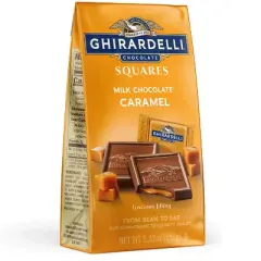 Ghirardelli Milk Chocolate Candy SQUARES with Caramel Filling - 5.32oz