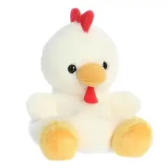 Aurora Mini Cooper Chicken Palm Pals Adorable Stuffed Animal White 5"