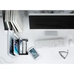 Prosumer's Choice Multi-Device Smartphones and Tablets Charging Station and Device Organizer Stand, Black