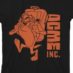 Looney Tunes Taz ACME Camping Backpack Black T-Shirt Toddler Boy to Youth Boy