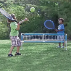HearthSong 3-in-1 Outdoor Active Game Set with Oversized Tennis, Badminton, and Volleyball