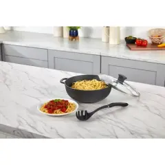 IMUSA 3.5qt Cast Aluminum Gusto Caldero (Dutch Oven) with Speckled Nonstick