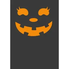 Women's CHIN UP Halloween Jack o' Lantern Face T-Shirt