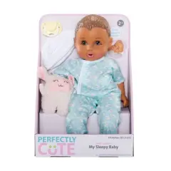 Perfectly Cute My Sleepy Baby 14" Baby Doll - Brunette with Brown Eyes
