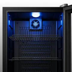 Yeego 95 Cans Beverage Cooler, Freestanding Beverage Refrigerator with Glass Door