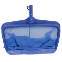 Swimline Hydro Tools 21 Inch Heavy Duty Attachable Large Deep Bag Leaf Rake Swimming Pool Net Mesh Cleaner Skimmer Tool, Blue (2 Pack)