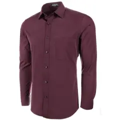 Marquis Men's Slim Fit And Long Sleeve Dress Shirt, Neck - 14.5 To 18.5