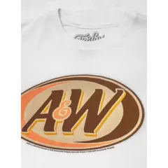 Tee Luv Retro A&W Root Beer Logo T-Shirt - White XX-Large