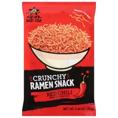 Baby Star Ramen Snack Red Chili - Case of 6 - 2.46 oz