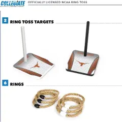 NCAA Texas Longhorns Solid Wood Quoits Toss Game