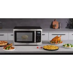 Toshiba 1.3 Cu. Ft. 1100-Watt Smart Countertop Microwave Oven with Humidity Sensor (Stainless Steel)