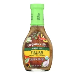 Organicville Italian Vinaigrette & Marinade No Added Salt - Case of 6/8 oz