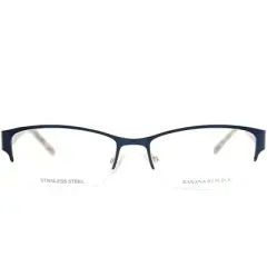 Banana Republic  DA4 Unisex Semi-Rimless Eyeglasses Navy 52mm