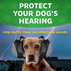Evergreen Pet Supplies 2 Pack Med/Large Dog Ear Muffs for Advanced Dog Hearing Protection - Fireworks Relief - Ear Covers for Dogs