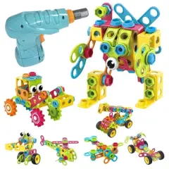 Contixo ST3 -Kids Toys Building Blocks -223 PCs 3D STEM Construction Playboards