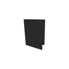 LUX 9 x 12 Presentation Folders Standard Two Pocket Black Linen 50/Pack (PF-BLI-50)