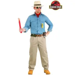 HalloweenCostumes.com Men's Jurassic Park Dr. Alan Grant Halloween Costume | Adventurous Movie Outfit for Cosplay