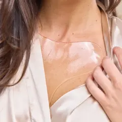 Risque Chest Wrinkle Pads, Reusable Anti-Wrinkle Silicone Chest Pads, Firming and Smoothing, 4ct