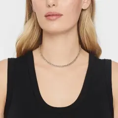 Crystal Rhinestone Chain Necklace - A New Day&trade; Gold