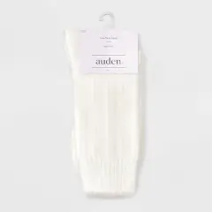 Women's Ribbed Super Soft Crew Boot Socks - Auden&trade; Ivory 4-10