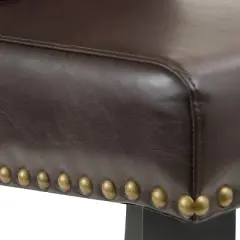 Set of 2 Christopher Knight Home Lissette leather Barstool - Brown