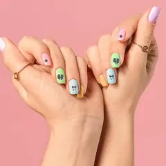 Unique Bargains Colorful Nail Art Stamp JinTian-Y127 Silver Tone 1 Pc