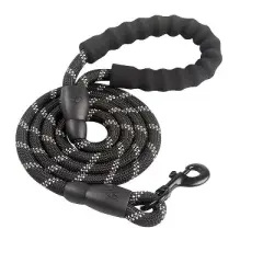 Doggy Tales Braided Rope Leash Black