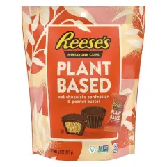 Reese's Miniatures Plant Based Oat Chocolate Confection Peanut Butter Cups Candy - 4.5oz