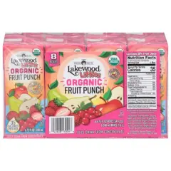 Lakewood Littles Organic Fruit Punch - Case of 4/8 pack, 6.75 z