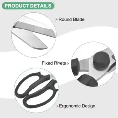 Unique Bargains Stainless Steel Garden Comfortable Grip Pruning Shears