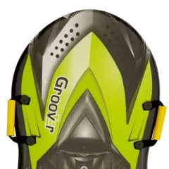 Flexible Flyer Snowflake 42 Inch 1 Person Lightweight Foam Slider, Adult and Kids Snow Play Sled with Handles, Winter Toboggan Sled for Ages 5 and Up