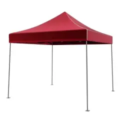 Leisure Sports Pop-Up Canopy Tent - 10' x 10', Red