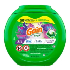 Gain flings! Liquid Laundry Detergent Pacs - Moonlight Breeze