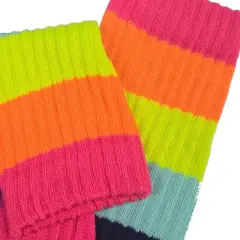 Rainbow Slouch Socks the Sock Panda (Women's Sizes, Adult Medium) - Heavyweight