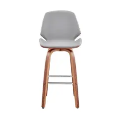 26" Arabela Counter Height Barstool with Leather Seat - Armen Living
