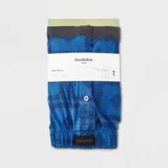 Men's Bandana Print Knit Boxer 2pk - Goodfellow & Co&trade; Blue