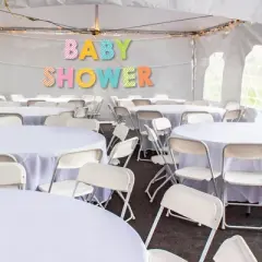 Big Dot of Happiness Colorful Baby Shower - Large Gender Neutral Party Decorations - Baby Shower - Outdoor Letter Banner