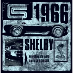 Women's Shelby Cobra Blue Distressed Photo T-Shirt