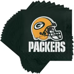 48ct Green Bay Packers Football Napkins
