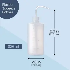 Bright Creations 3 Pack Plastic Squeeze Bottles, Squirt Containers for Lab (16 oz)