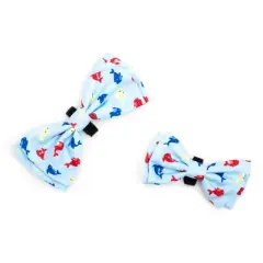 The Worthy Dog Narwhals Bow Tie Adjustable Collar Attachment Accessory