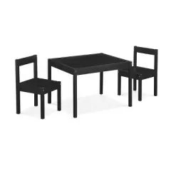 Olive & Opie Della Solid Wood Kids' Table and Chair Set - 3pc