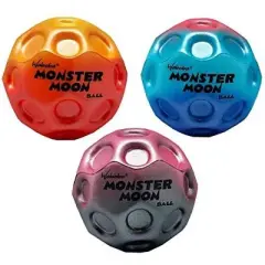 Waboba Monster Moon Ball - The New Larger Super Bouncing Ball - 3 Pack (Assorted Colors)