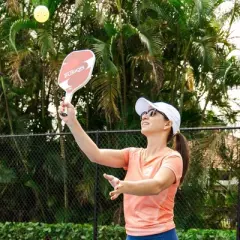 GAMMA Sports 16" Fusion React Traditional Pickleball Paddle - Red/White