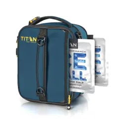 Arctic Zone Titan Deep Freeze Expandable Lunch Bag with Ice Walls - Atlantic Blue