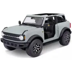 2021 Ford Bronco Badlands Light Gray "Special Edition" 1/18 Diecast Model Car by Maisto