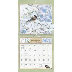 Lang 2024 Wall Calendar 12"x12" Garden Birds