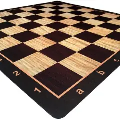 WE Games Mousepad Tournament Chessboard, 20 inches - Wood Grain Print