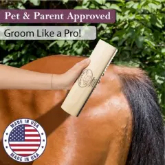 SleekEZ 10 Inch Horse Brush for Shedding and Grooming