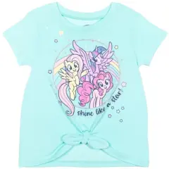 My Little Pony Girls T-Shirt and French Terry Shorts Outfit Set Toddler 
